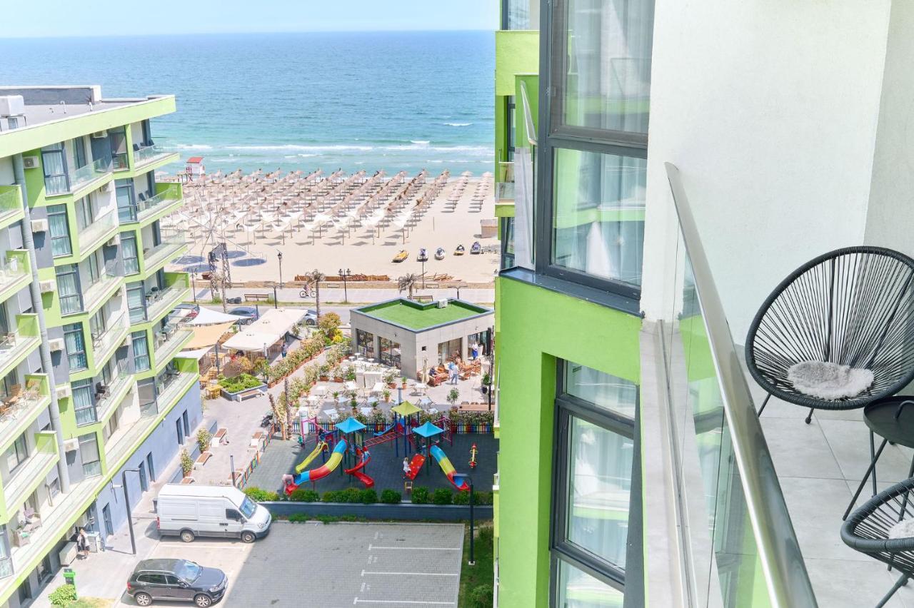 Rainbow Sea View Apartment Spa N Pool Resort - Parking Mamaia Exterior photo